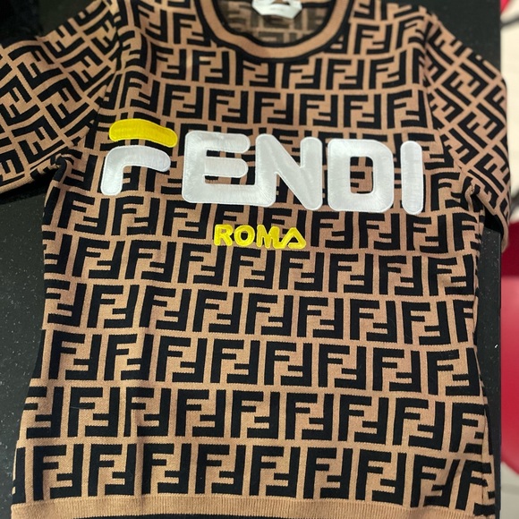 Authentic Fendi x Fila Colab Knitted Sweater - Picture 14 of 15